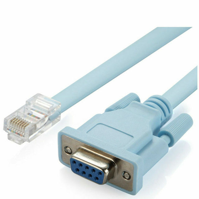 Custom 1.8m Rs232 Db9 Female to Rj45 Network Console Cable for Cisco Router Switch