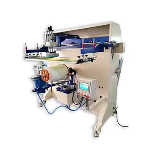 PS-1200SSEV Servo Motor Driven Frame Movement Cylindrical Screen Printing Machine with Laser Auto Registration