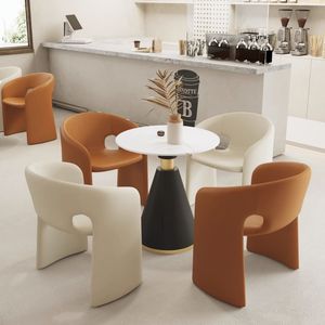 Chaise de salle à manger moderne Roche Bobois avec coussin pour restaurant et café - Product Image 2