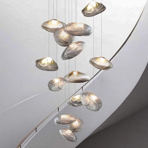 Lámpara de Araña Moderna Personalizada de Cristal con Diseño de Nube para Vestíbulo de Hotel o Villa - Product Image 1