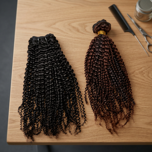 Extensions de cheveux indiens Remy, ondulation naturelle, double trame, cheveux humains en vrac, option couleur noir foncé, Tyagi Exports, 100g - Product Image 3