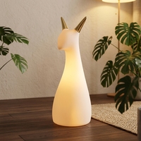 Lampe de table/bureau en céramique en gros, motif animal mignon, nouveau design girafe, lampes de nuit LED pour enfants, pour la maison et la chambre à coucher, Noël