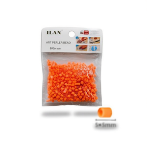 Perline Ilan Art Perler Arancione Chiaro 5x5mm Circa 500 Pezzi - Product Image 2