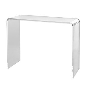 Factory Custom 38.2x15x29.3 Inch <strong>Clear</strong> Acrylic Console <strong>Table</strong> Transparent Acrylic End <strong>Side</strong> <strong>Table</strong> Foyer Living Room Coffee <strong>Tables</strong> - Product Image 1
