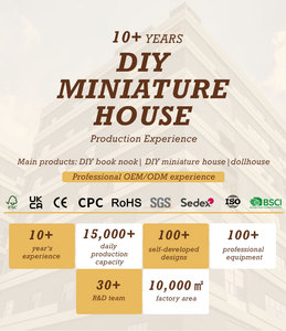 CuteBee - Kit de Manualidades para Hacer un Rincón de Lectura, Modelo CWGC201 Champs-Elysées Florist, Rompecabezas 3D de Madera, Casa en Miniatura, Jardín, Kit de Manualidades para Regalo - Product Image 5