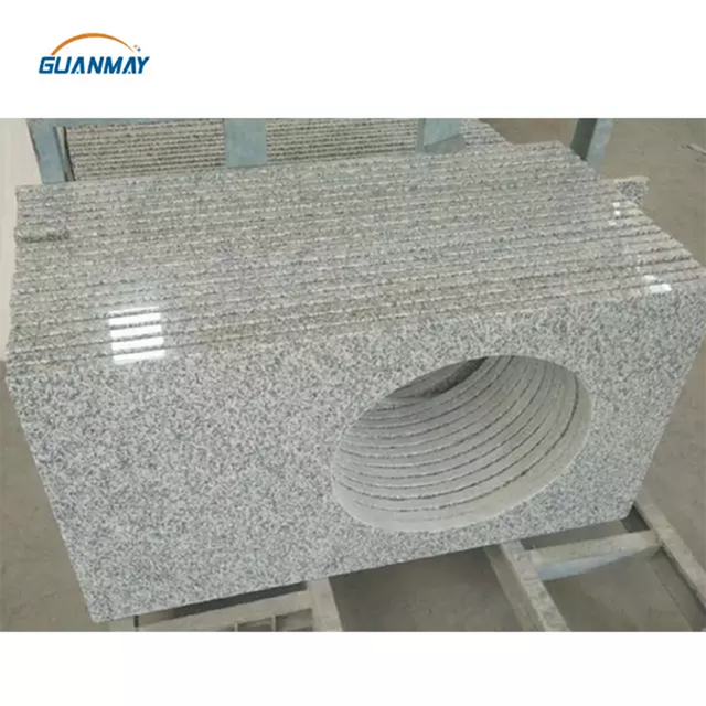 China Cheapest Granite G623 Light Grey Granite Bathroom Cheap Vanity Top Sink Countertop White Granite Kitchen Countertop