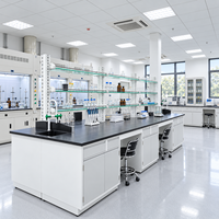 Table de laboratoire avec évier, mobilier de laboratoire modulaire personnalisé, plan de travail en époxy pour laboratoire hospitalier