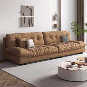 Canapé crème, canapé en tissu nordique, canapé design italien, ensemble de canapés lounge, canapé moderne de luxe pour salon, canapé européen - Product Image 3