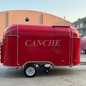 Remolque de Comida Móvil Completamente Equipado, Remolcable, para la Venta de Comida en la Calle, Carrito de Venta de Hot Dogs y Pizza - Product Image 6