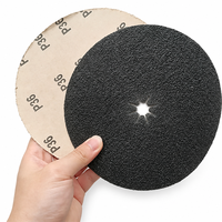 Disque de ponçage pour sols en carbure de silicium, fabrication OEM/ODM en gros, avec logo personnalisé, support en toile de papier, tailles 4, 5, 6, 7 pouces