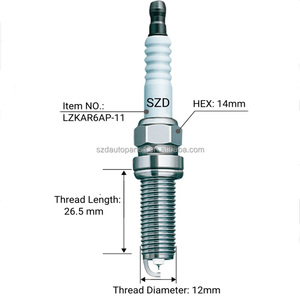 Bougie Bujia Auto 41-112 0 242 129 529 Bougie d'allumage Iridium pour Corolla 2.5L 2.0L1.8L Daihatsu CHARADE SIGRA TERIOS 0242129529 - Product Image 5