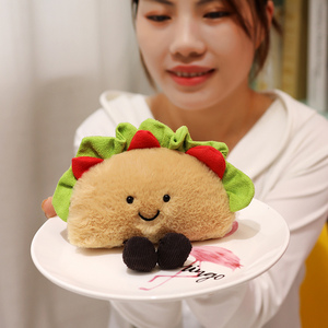 Peluche en forme de sandwich de légumes pour machine à griffes, avec rembourrage en coton PP et doublure en maille, cadeau d'anniversaire ou de Noël - Product Image 2