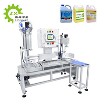 ZXSMART 5-20 litres machines de remplissage de liquide chimique remplissage d'huile semi-automatique pesage remplissage capsulage machine pour liquide