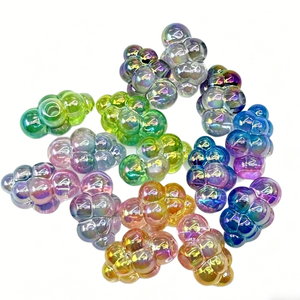 Acrylic Translucent Gradient Color Cloud Vertical Hole Beading DIY Mobile Phone Chain Keychain Jewelry Accessories Loose <b>Beads</b> - Product Image 5