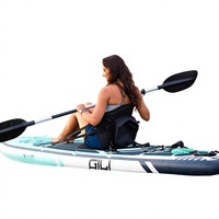 Siège de kayak rembourré en EVA de luxe, imperméable, universel, avec dossier et sac de rangement amovible pour bateaux