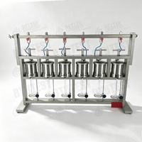 BTU-SD6A Hexaplex Medium Pressure Filter Press 0.69MPa API Standard Drilling Fluid Mud Loss Tester 350ml/Cup Akurasi 0.01 1