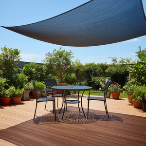 Malla de Sombra Rectangular Negra de 10FT X 16FT, Pre-fabricada, con Protección UV, HDPE, para Patios y Terrazas, Fácil de Instalar - Product Image 2