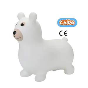 High Quality Soft Play Inflatable Bear Toy Animal Bouncy Rider Bear Toy Hopper Animal Hopper For Toddlers with Color Box