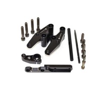 Service de fabrication sur mesure de kits de repose-pieds arrière pour moto en acier inoxydable par usinage CNC, avec électroérosion à fil et brochage