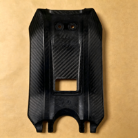 Protector de Batería de Fibra de Carbono Brillante para Surron Light Bee X Segway X260, Piezas de Repuesto para Modificación de la Carrocería de la Bicicleta Eléctrica