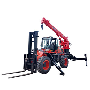 Chariot élévateur avec flèche hydraulique, capacité de 3 tonnes, 4 roues motrices, utilisation agricole - Product Image 1