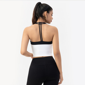 Soutien-gorge de sport NULS pour femme, maintien élevé, respirant, à bonnets fixes, pour le yoga, le Pilates, la course à pied, avec dos élégant et tour de cou - Product Image 4