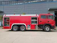 Camion de pompiers diesel avec système de mousse, camion de pompiers aéroportuaire automatique pour la sécurité et le sauvetage incendie de l'aviation