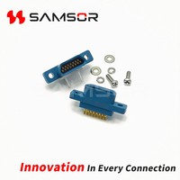 Conector Rectangular de Soldadura Micro-D J30-15ZKSL con Carcasa de Plástico, Serie J30, para Vehículos No Tripulados