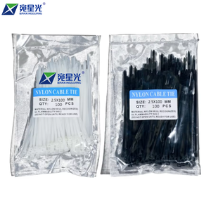 Màu Đen Và Trắng Tự Khóa 2*60Mm Nylon 66 Zip Tie Cho Micro Điện Cài Đặt Nhựa Cable Tie Dây Đeo Thiết Bị Y Tế - Product Image 2