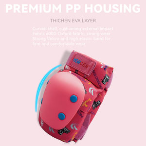 Equipo de Protección Profesional para Patinaje de Velocidad, Material ABS+EVA, Almohadillas Ajustables, Protectores de Muñeca, Codo y Rodilla para Niños en Crecimiento - Product Image 4