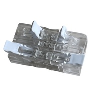 Connecteur rapide transparent à 2 broches avec levier, 4,0 mm², connecteurs de raccordement compacts, connecteur pour bande LED