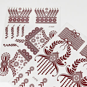 สติ๊กเกอร์<span class=keywords><strong>ลาย</strong></span>เฮนน่าสี<span class=keywords><strong>ขาว</strong></span>น้ำตาลลาย<span class=keywords><strong>ผีเสื้อ</strong></span>สำหรับขายส่ง <span class=keywords><strong>ลาย</strong></span>ติดผิวชั่วคราวสำหรับมือและเท้า ศิลปะบนร่างกายแบบกันน้ำ - Product Image 5