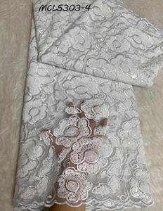 Nigeria sang trọng ASO ebi 2025 phi pháp nặng ren vải chất lượng cao 3D hạt Sequins mới đính - Product Image 3