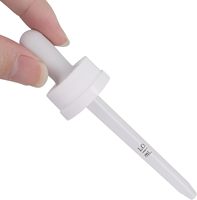 Compte-gouttes en plastique de remplacement avec marques de mesure graduées imprimées de 1,0 ml et bulbe en caoutchouc blanc pour flacons d'huiles capillaires 24/400