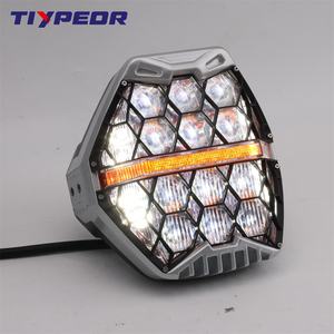 TIYPEOR 120W feux de croisement ambre DRL lumière de conduite 7 pouces tout-terrain lumière 7 ''hors route lumière pour Jeep Suv Atv Utv camion - Product Image 3
