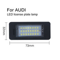 Canbus Lumière de plaque d'immatriculation LED sans erreur blanc 12v pour Audi A1 A3 A4 S4 B8 A5 S5 8T A6 C7 4G Q3 8U Q5 8R TT 8J VW PASSAT