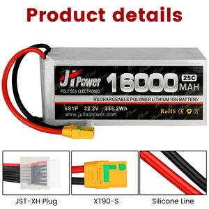 Batteria agli Ioni di Litio 16000mAh 3S-12S 25C 22.2V per Attrezzature ad Alto Consumo Energetico per Uso con Droni - Product Image 4