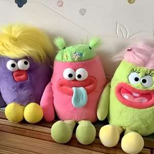 Peluche Personalizado de Monstruo con Cabello Desenfocado y Expresión Divertida <span class=keywords><strong>para</strong></span> Decoración del Hogar y Compañero de Sueño - Product Image 3