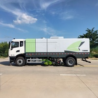 Camion balayeuse de voirie électrique pure Dongfeng 4x2, largeur de balayage 3500 mm, haute efficacité