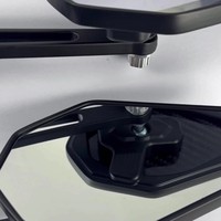 Espejo Retrovisor Universal para Motocicleta y Vehículo Eléctrico KB, Diseño Poligonal Convexo, Material de Aleación de Fibra de Carbono, Auxiliar de Reversa