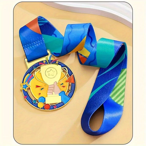 Medaglia Personalizzata Vuota per 1°, 2°, 3° Posto, Creativa per Bambini, Studenti, Competizioni Sportive, Personale, <span class=keywords><strong>con</strong></span> <span class=keywords><strong>Nome</strong></span> Inciso al Laser - Product Image 5