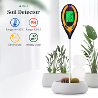 Capteur d'humidité du sol 4 en 1, Ph numérique, compteur de sol professionnel, écran LCD, plante, humidimètre de sol pour le jardinage