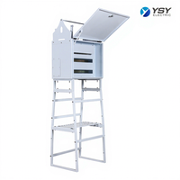 Boîtier électrique métallique sur mesure avec revêtement en poudre, avec cadre de support, armoire de distribution d'énergie extérieure étanche, enceinte en tôle