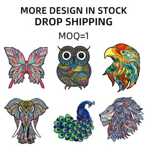 متعددة شكل خشبية لغز مع الأشكال خشبية قطعة بازل على شكل حيوانات لعبة 3d خشبية بازل قطع الكبار - Product Image 3