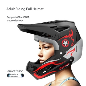 Volledig veilige DUAL SPORT helm met geïntegreerd insectennet, anti-impact, voor volwassenen, outdoor fietsen, mountainbike, off-road gebruik, 11-15 Air - Product Image 1