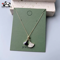 Tarjetas de presentación de joyería verdes para guardar y exhibir collares, pendientes, pulseras y horquillas para el cabello