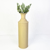 Vase de sol en métal écologique, décoratif, en fer, style nordique, finition mate, terracotta, pour la décoration intérieure, salon, mariage, vente en gros