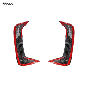 Ailes Karbel Canard en fibre de carbone, accessoires d'amélioration esthétique, cadre de pare-chocs avant pour BMW Série 8 Gran Coupé <span class=keywords><strong>G16</strong></span> - Product Image 6