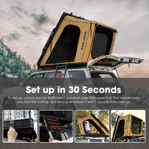 San Hima Nhanh Chóng Thiết lập Không Thấm Nước 4WD Cứng Shell Roof Top Lều 4x4 Cắm Trại Hardshell Trên Mái Nhà Lều Trong Xây Dựng LED Thanh Ánh Sáng - Product Image 3