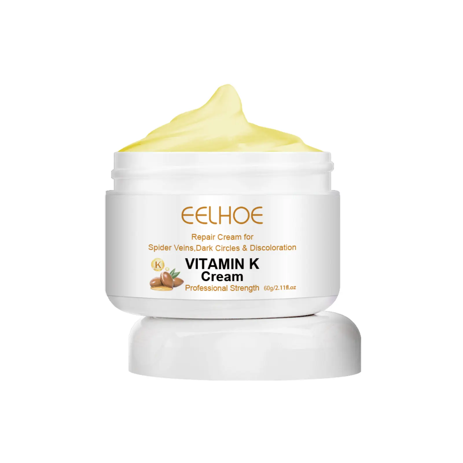 Private Label EELHOE Beseitigen Sie Besen reiser Reduzieren Sie geschwollene Augen Dark Circle Varicosity Relief Gesicht & Körper Vitamin K Creme